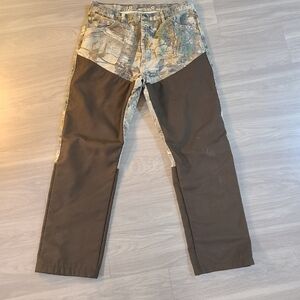Wrangler Pro Gear Mens Tag 38x32 Brush Guard Realtree Camo Jeans 100% Cotton